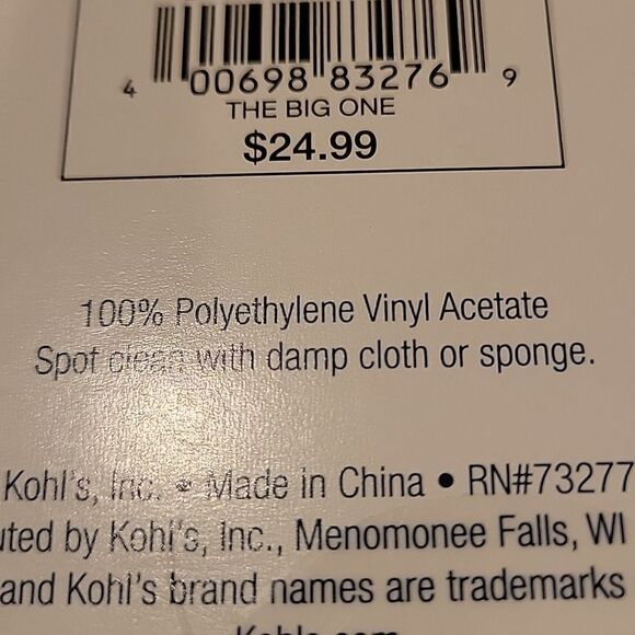 The Big one Peva Shower Curtain and hooks set - Picture 4 of 5